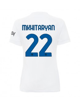 Inter Milan Henrikh Mkhitaryan #22 Replika Borta Kläder Dam 2023-24 Kortärmad